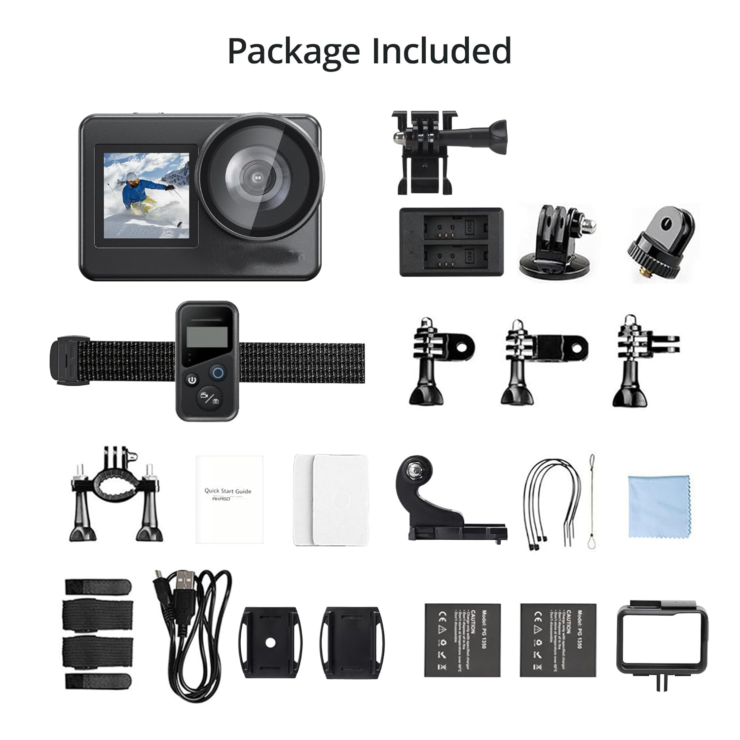 Akaso Brave 7 4K Action Camera Waterproof Body &amp; EIS Stabilization