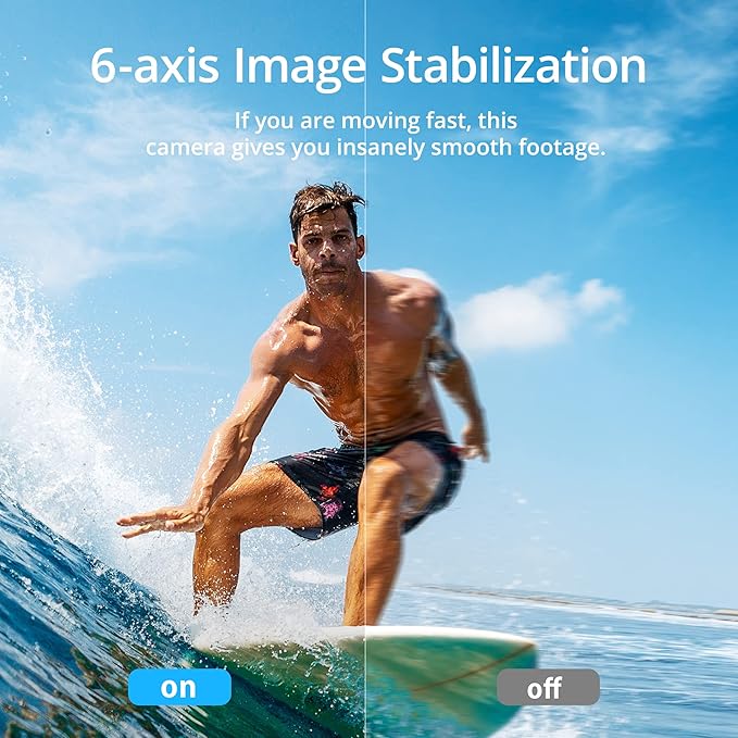 Akaso Brave 7 4K Action Camera Waterproof Body &amp; EIS Stabilization